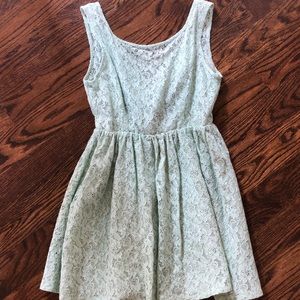Mint lace dress